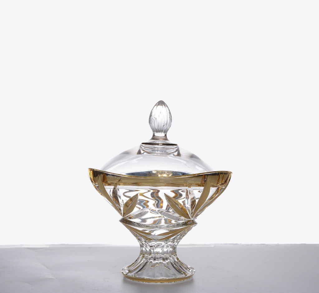 CRYSTAL BOWL GOLD PLATED
